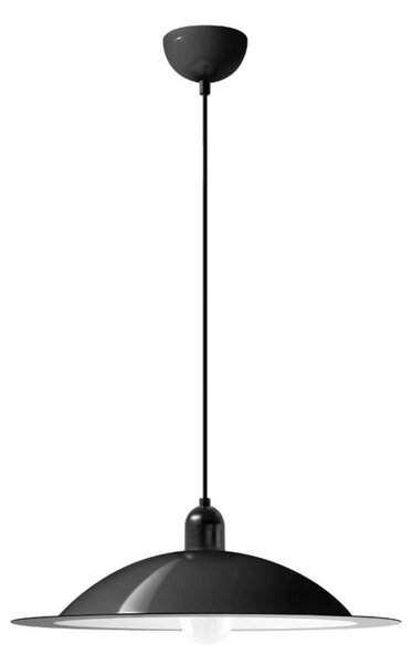 Lampada a sospensione Stilnovo, Lampiatta, Nero, Soggiorno, Metallo, Design
