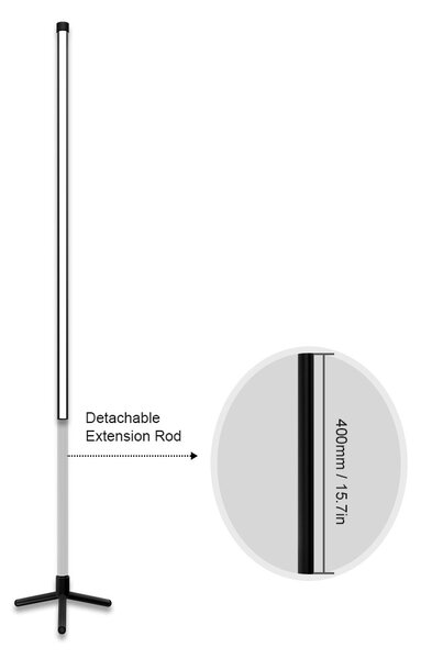 Lampada da Pavimento LED 12W RGB+CCT, Smart e da Telecomando Colore RGB+CCT