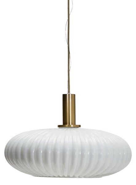 Lampada a sospensione House Doctor, dimmerabile, Bianco, Soggiorno, Vetro, Moderno