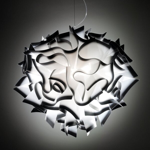 Lampada a sospensione Slamp, VELI, dimmerabile, Grigio, Soggiorno, Plastica, Design