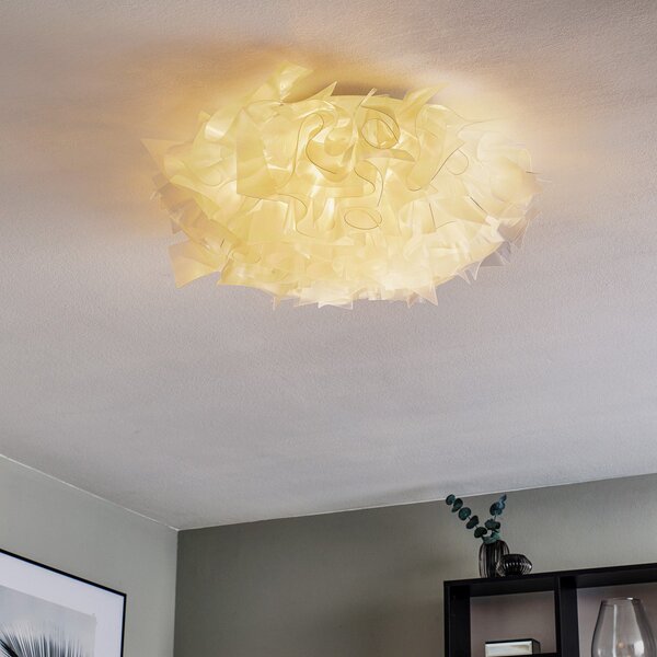 Plafoniera Slamp, VELI, dimmerabile, Trasparente, Soggiorno, Plastica, Design