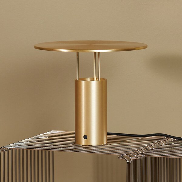 Lampade da tavolo Piet Hein, Tempel280, dimmerabile, Dorato / Ottone, Camera da letto, Alluminio, Design