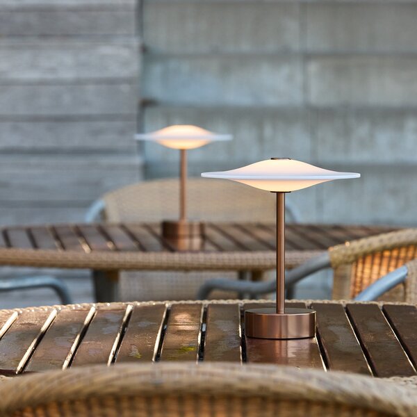 Lampade da esterno Piet Hein, dimmerabile, Bronzo / Ottone anticato, Balcone, Alluminio, Design