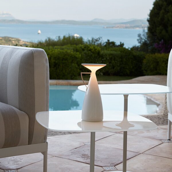 Lampade da tavolo Kartell, Camomille, dimmerabile, Bianco, Soggiorno, Plastica, Design