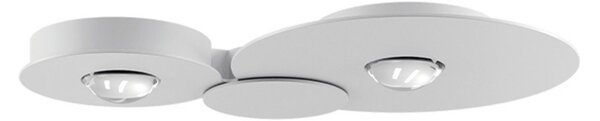 Plafoniera Lodes, dimmerabile, Bianco, Metallo