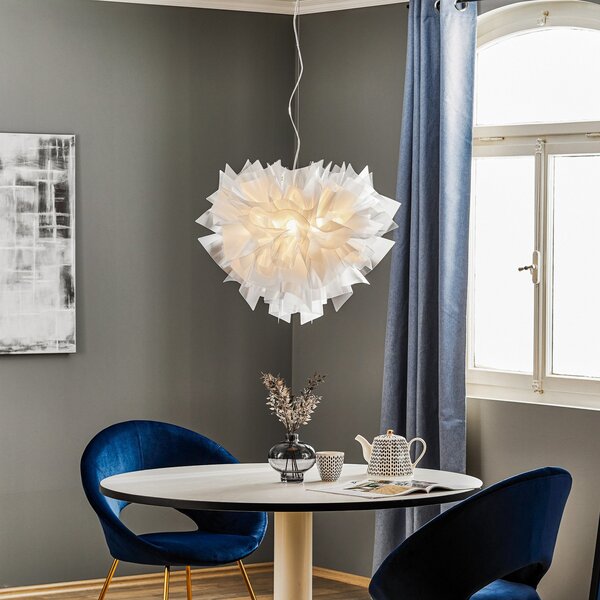 Lampada a sospensione Slamp, VELI, dimmerabile, Trasparente, Soggiorno, Plastica, Design