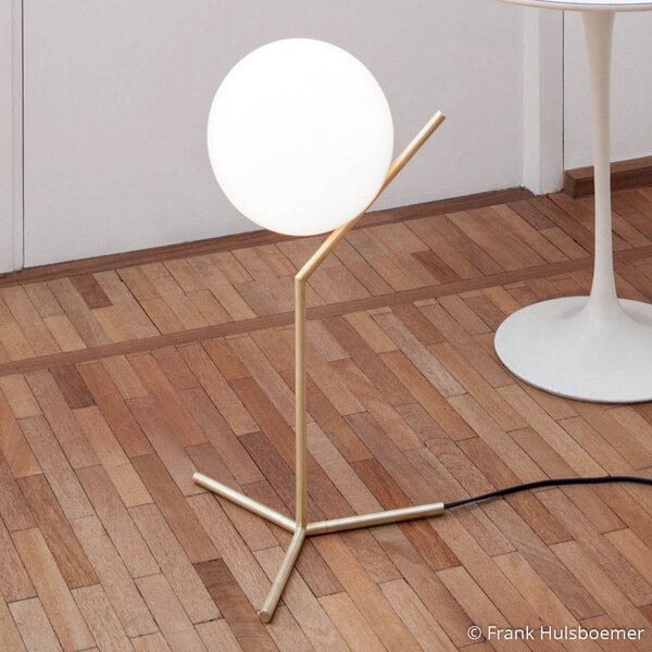 Lampade da tavolo FLOS, IC T1, dimmerabile, Dorato / Ottone, Soggiorno, Metallo, Design