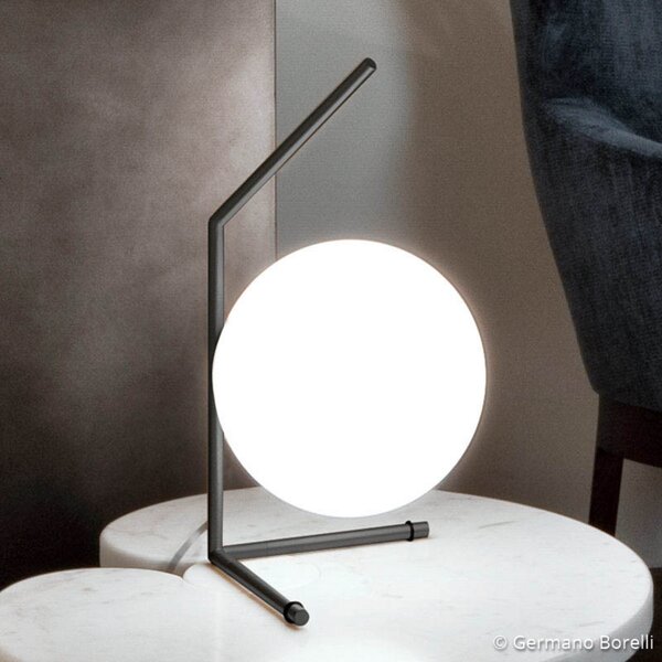 Lampade da tavolo FLOS, IC T1, dimmerabile, Nero, Soggiorno, Metallo, Design