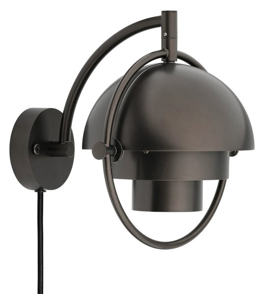 Applique da parete GUBI, Multi-Lite, dimmerabile, Nero, Soggiorno, Ottone, Design