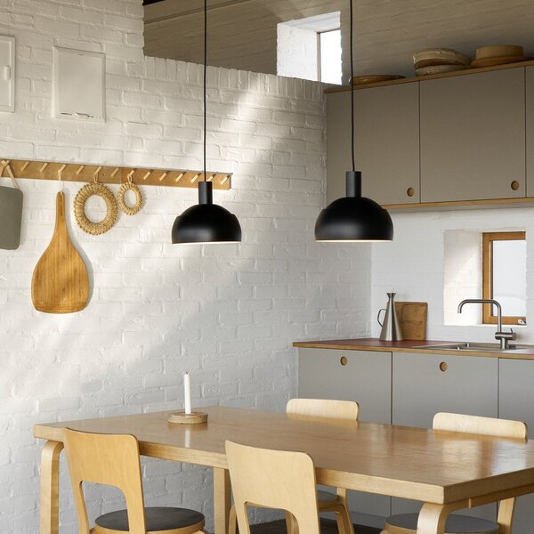 Lampada a sospensione Louis Poulsen, FJ Elements, dimmerabile, Nero, Soggiorno, Alluminio, Moderno