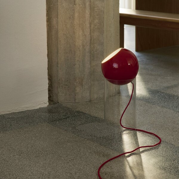 Lampada da terra &Tradition, Rosso, Soggiorno, Alluminio, Design