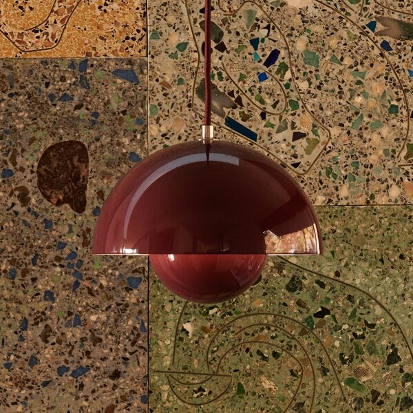 Lampada a sospensione &Tradition, Flowerpot VP1, dimmerabile, Viola, Soggiorno, Metallo, Design