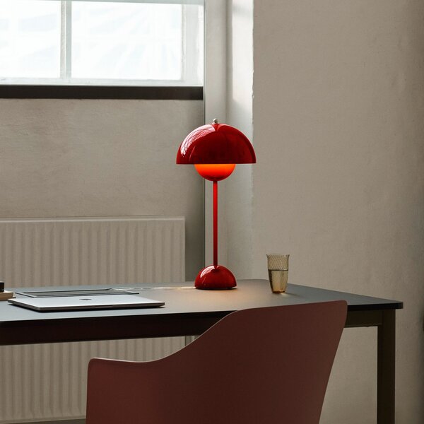 Lampade da tavolo &Tradition, Flowerpot VP3, Rosso, Soggiorno, Metallo, Design