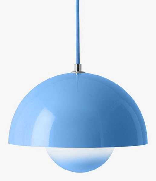 Lampada a sospensione &Tradition, Flowerpot VP1, dimmerabile, Blu, Soggiorno, Metallo, Design