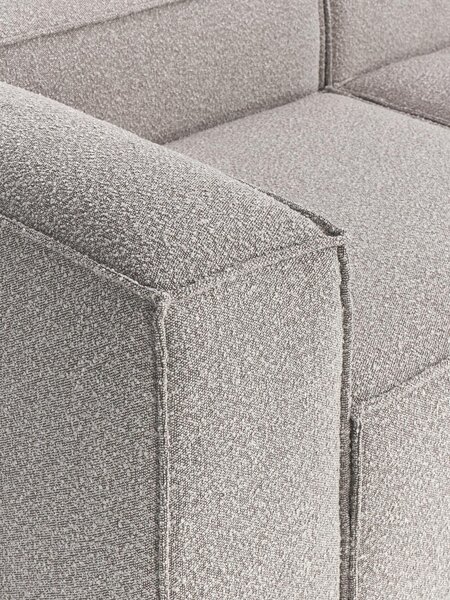 Chaise lounge componibile XL in bouclé Lennon