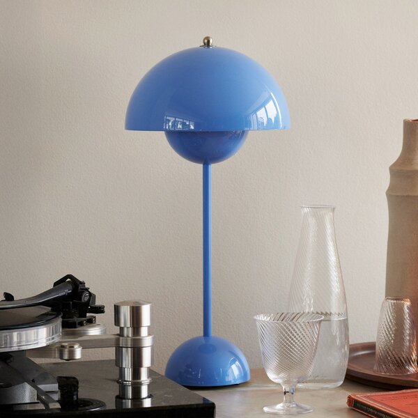 Lampade da tavolo &Tradition, Flowerpot VP3, Blu, Soggiorno, Metallo, Design