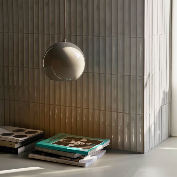Lampada a sospensione &Tradition, Topan VP6, dimmerabile, Grigio, Soggiorno, Metallo, Design