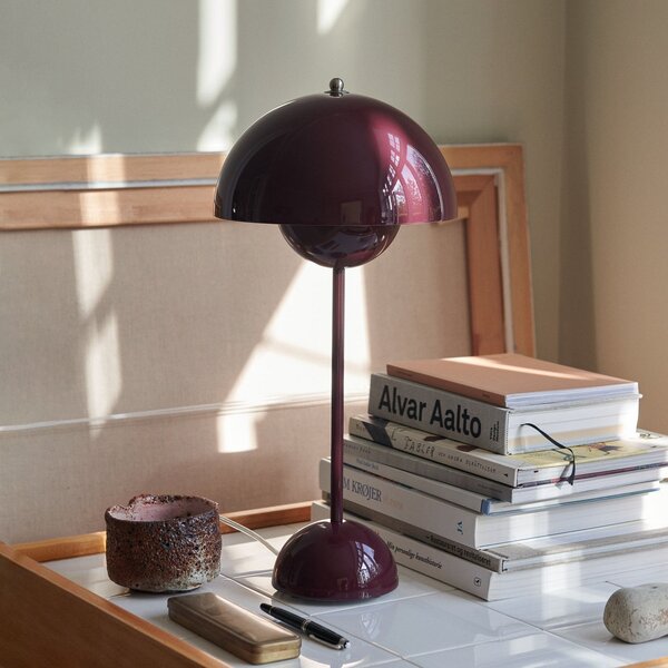 Lampade da tavolo &Tradition, Flowerpot VP3, Viola, Soggiorno, Metallo, Design