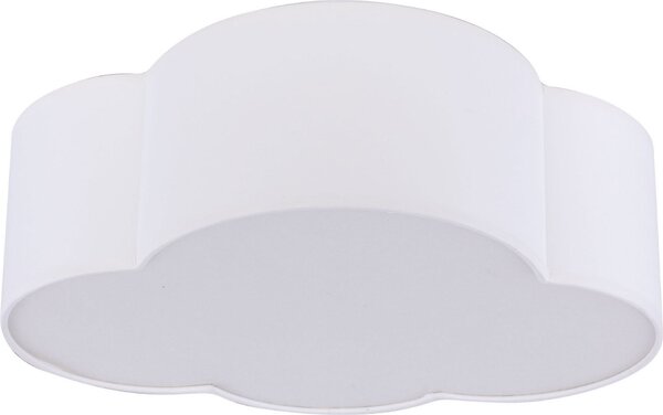 Plafoniera personalizzata CLOUD bianca 2xE27x40W in tessuto, dimensioni: 13x41x41 cm, IP20, TK-Lighting