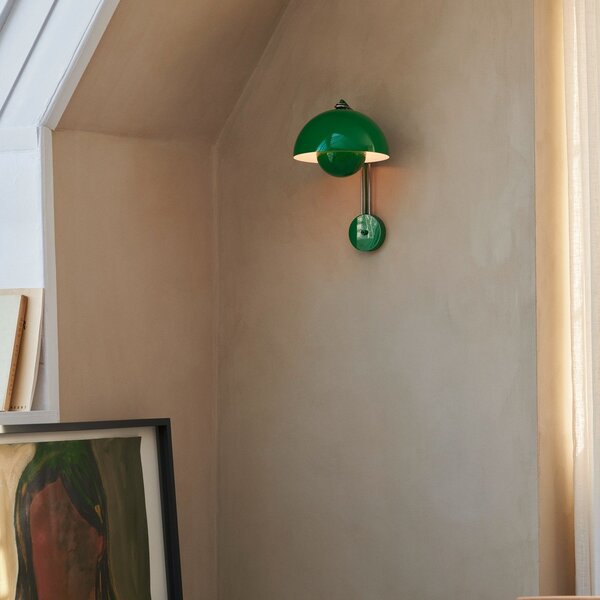 Applique da parete &Tradition, Flowerpot VP8, Verde, Soggiorno, Metallo, Design