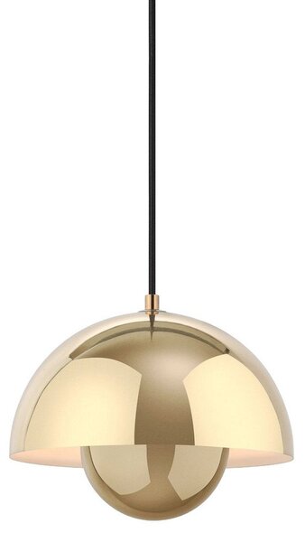 Lampada a sospensione &Tradition, Flowerpot VP1, dimmerabile, Dorato / Ottone, Soggiorno, Metallo, Design