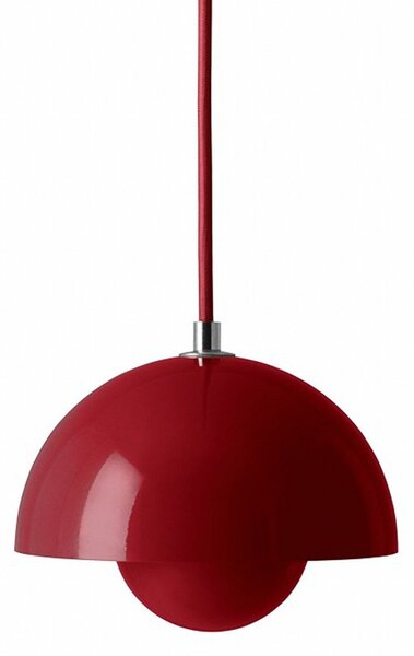 Lampada a sospensione &Tradition, Flowerpot VP10, dimmerabile, Rosso, Soggiorno, Metallo, Design