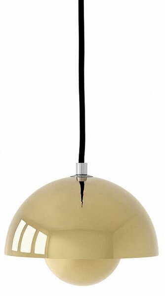 Lampada a sospensione &Tradition, Flowerpot VP10, dimmerabile, Dorato / Ottone, Soggiorno, Metallo, Design
