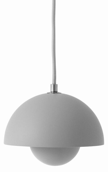 Lampada a sospensione &Tradition, Flowerpot VP10, dimmerabile, Grigio, Soggiorno, Metallo, Design