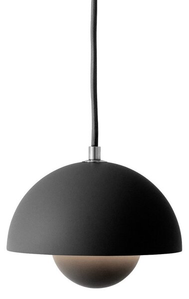 Lampada a sospensione &Tradition, Flowerpot VP10, dimmerabile, Nero, Soggiorno, Metallo, Design
