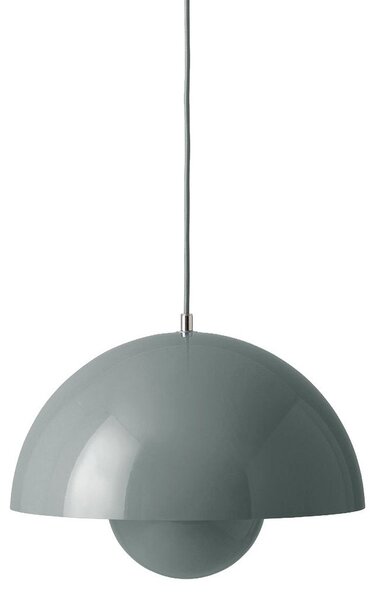 Lampada a sospensione &Tradition, Flowerpot VP10, dimmerabile, Grigio, Soggiorno, Metallo, Design