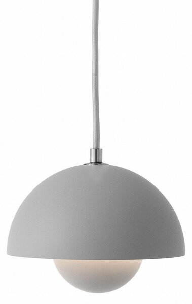 Lampada a sospensione &Tradition, Flowerpot VP10, dimmerabile, Grigio, Soggiorno, Metallo, Design