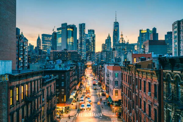 Fotografia High angle view of Lower Manhattan New York City, © Marco Bottigelli