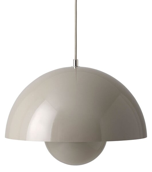 Lampada a sospensione &Tradition, Flowerpot VP7, dimmerabile, Grigio, Soggiorno, Metallo, Design