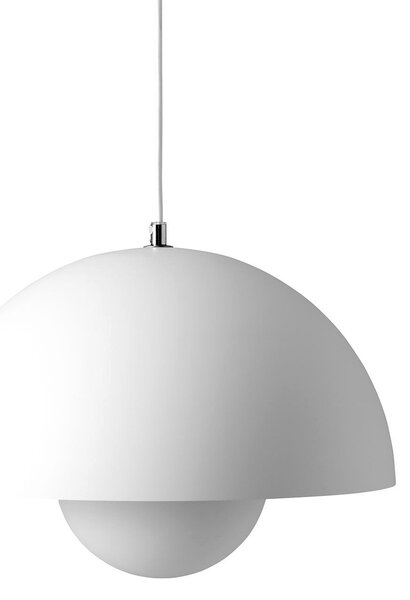 Lampada a sospensione &Tradition, Flowerpot VP7, dimmerabile, Bianco, Soggiorno, Metallo, Design