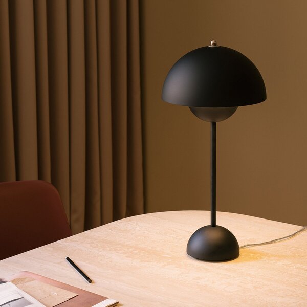 Lampade da tavolo &Tradition, Flowerpot VP3, Nero, Soggiorno, Metallo, Design