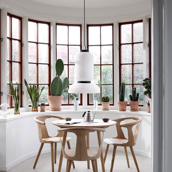 Lampada a sospensione &Tradition, Formakami JH3, dimmerabile, Bianco, Soggiorno, Carta / Cartone, Design