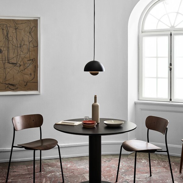 Lampada a sospensione &Tradition, Flowerpot VP1, dimmerabile, Nero, Soggiorno, Metallo, Design