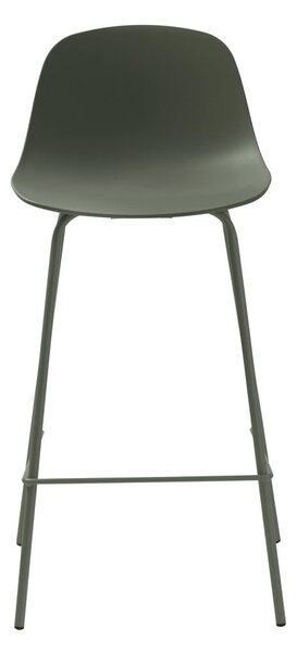 Sgabello da bar color kaki in plastica (altezza della seduta 67,5 cm) Whitby – Unique Furniture