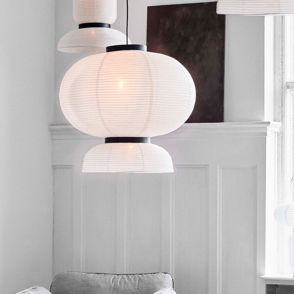 Lampada a sospensione &Tradition, Formakami JH5, dimmerabile, Bianco, Soggiorno, Carta / Cartone, Design