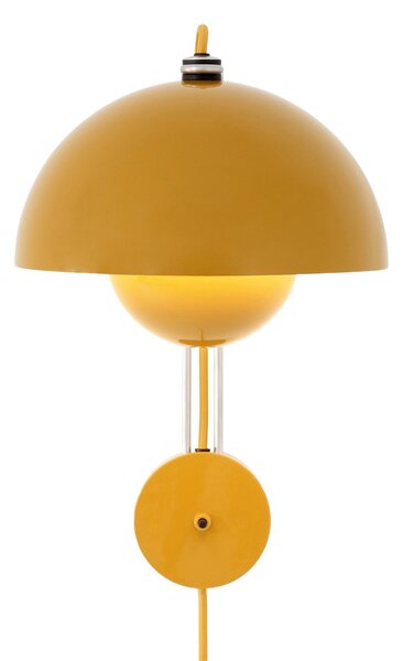 Applique da parete &Tradition, Flowerpot VP8, Giallo, Soggiorno, Metallo, Design