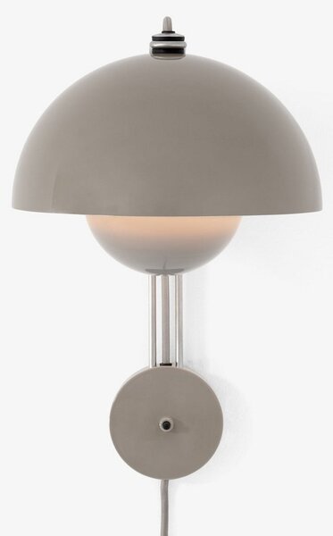 Applique da parete &Tradition, Flowerpot VP8, Grigio, Soggiorno, Metallo, Design