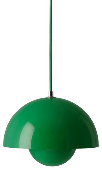 Lampada a sospensione &Tradition, Flowerpot VP1, dimmerabile, Verde, Soggiorno, Metallo, Design