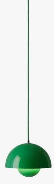 Lampada a sospensione &Tradition, Flowerpot VP1, dimmerabile, Verde, Soggiorno, Metallo, Design