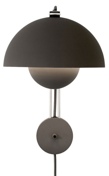 Applique da parete &Tradition, Flowerpot VP8, Nero, Soggiorno, Metallo, Design