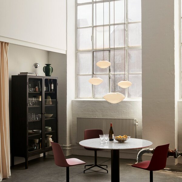 Lampada a sospensione &Tradition, Mist All The Way To Paris, dimmerabile, Bianco, Soggiorno, Vetro, Design