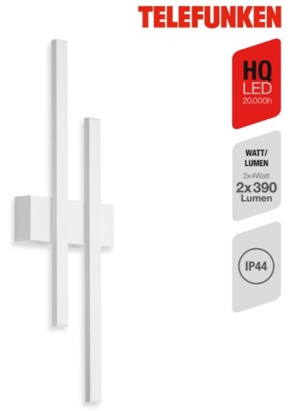 Telefunken 313206TF - Applique a LED da esterno 2xLED/8W/230V IP44