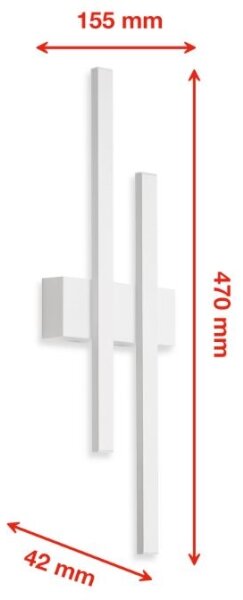 Telefunken 313206TF - Applique a LED da esterno 2xLED/8W/230V IP44