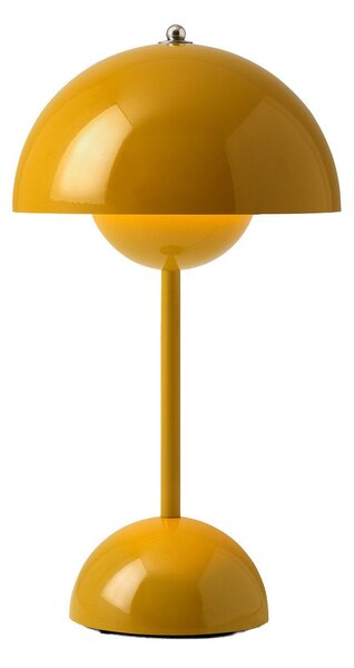 Lampade da tavolo &Tradition, Flowerpot VP9, dimmerabile, Giallo, Soggiorno, Plastica, Design