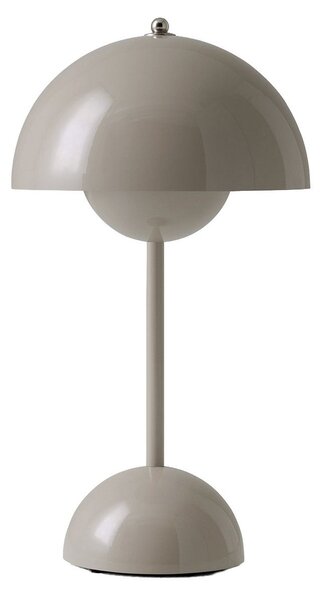 Lampade da tavolo &Tradition, Flowerpot VP9, dimmerabile, Grigio, Soggiorno, Plastica, Design