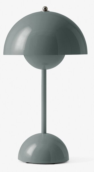 Lampade da tavolo &Tradition, Flowerpot VP9, dimmerabile, Grigio, Soggiorno, Plastica, Design